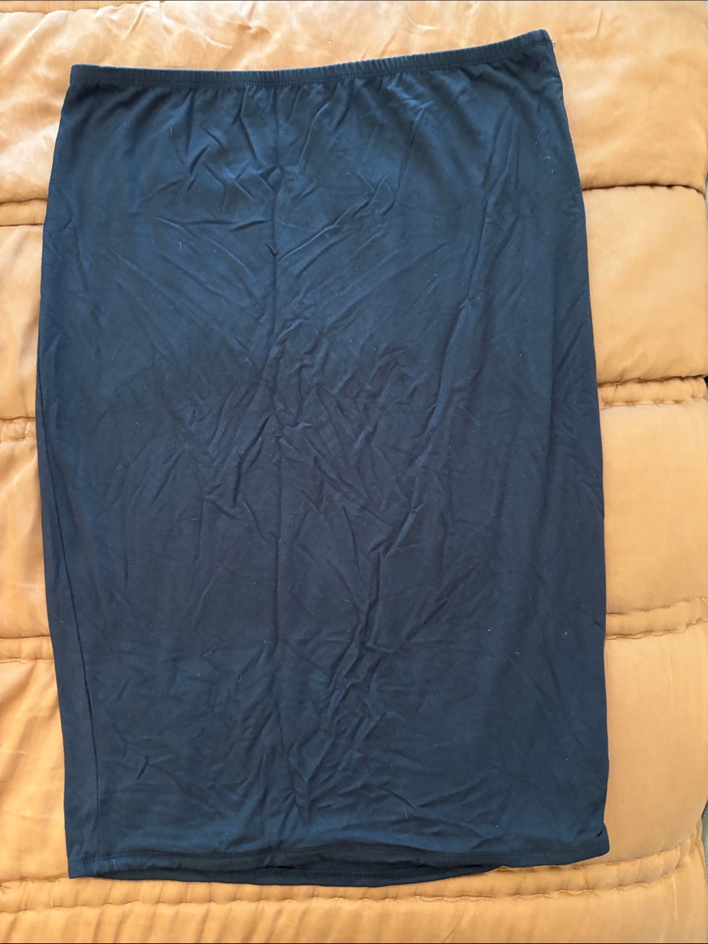 Storq black modal/spandex maternity skirt, size 4/L